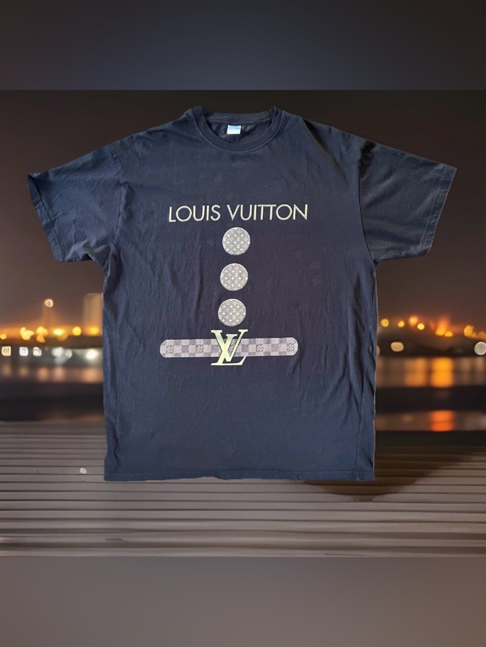 42 Cotton Brand tee size L with the LV logo.  High quality cotton. NWOT.